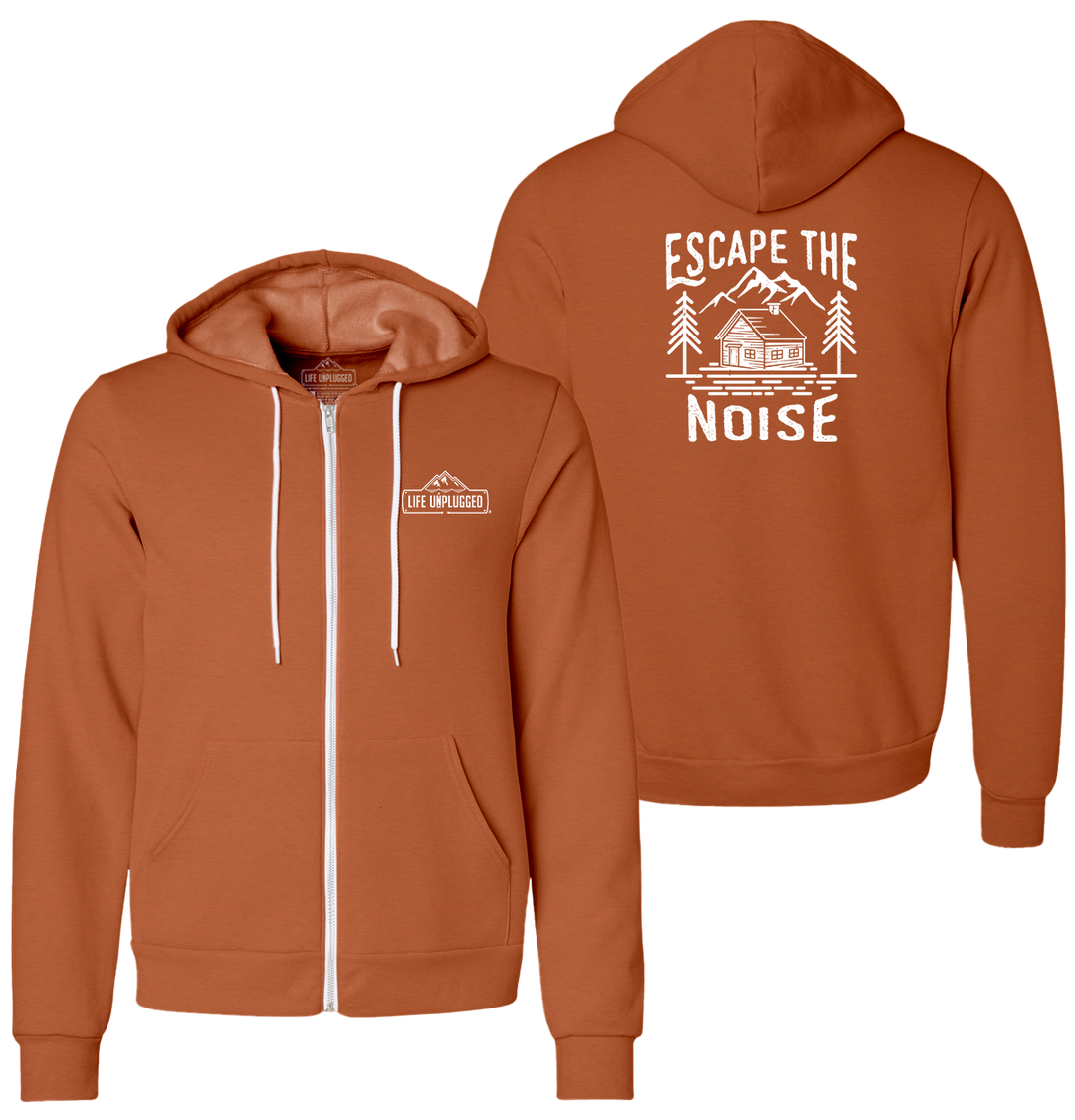 ESCAPE THE NOISE Supersoft Midweight Zip Up Hoodie