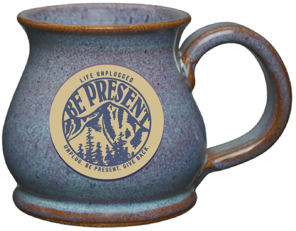 Be Present Mountain Handmade Ceramic Mug - Life Unplugged