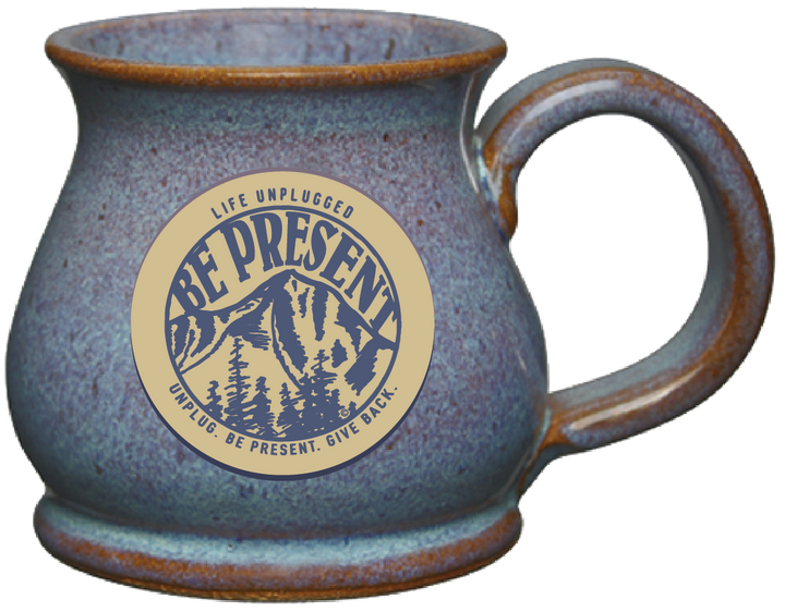 Be Present Mountain Handmade Ceramic Mug - Life Unplugged