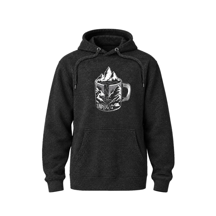 COFFEE MOUNTAIN SCENE Nantucket Super Soft Sweater Hoodie