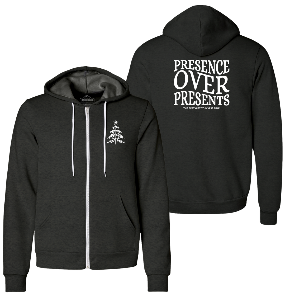 Presence Over Presents Supersoft Midweight Zip Up Hoodie