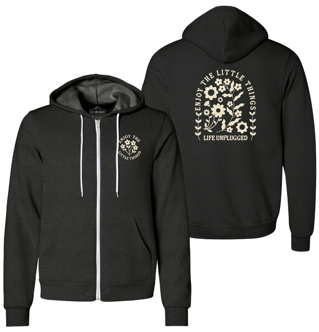 ENJOY THE LITTLE THINGS Supersoft Midweight Zip Up Hoodie