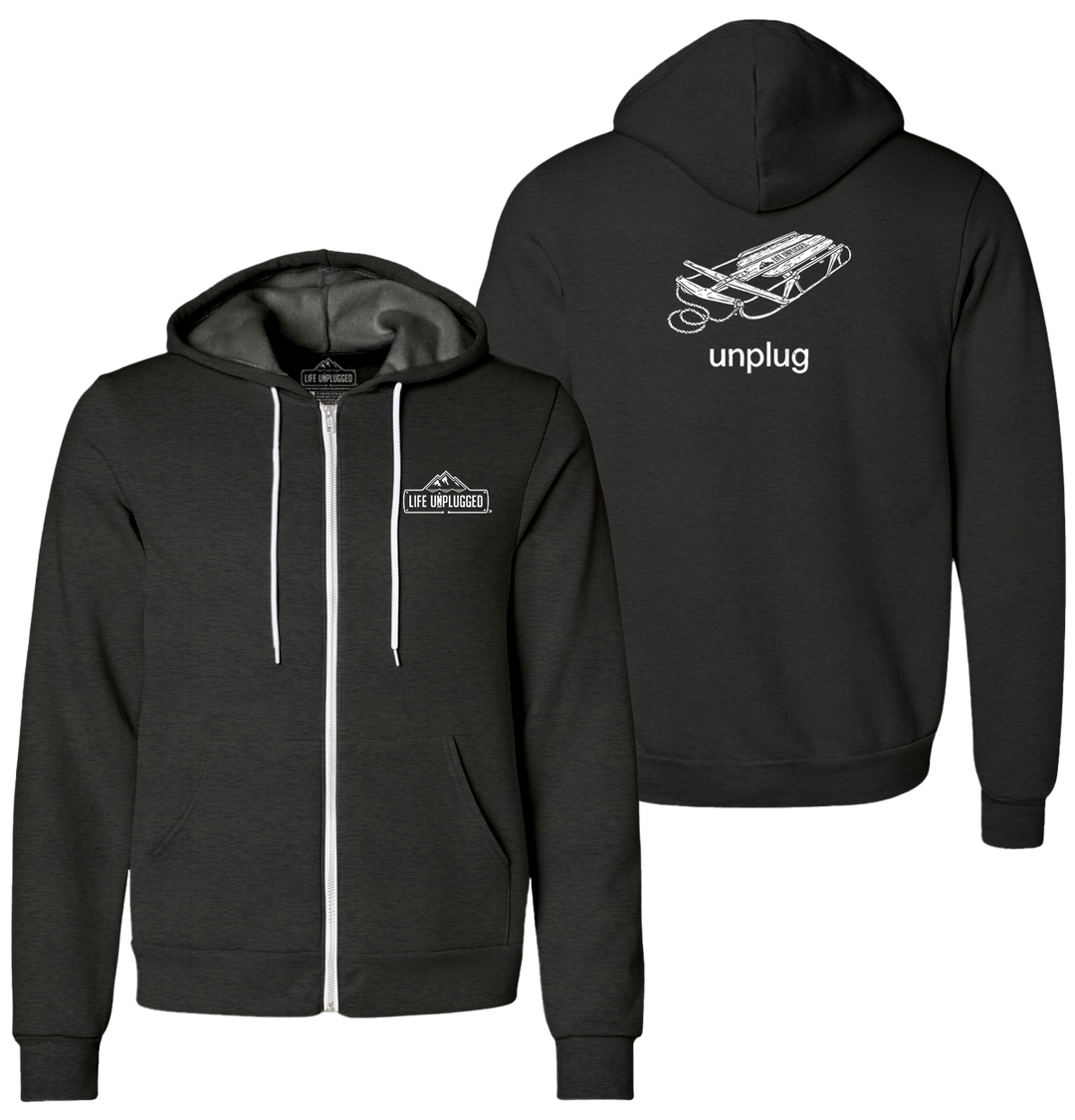 RUNNER SLED Supersoft Midweight Zip Up Hoodie