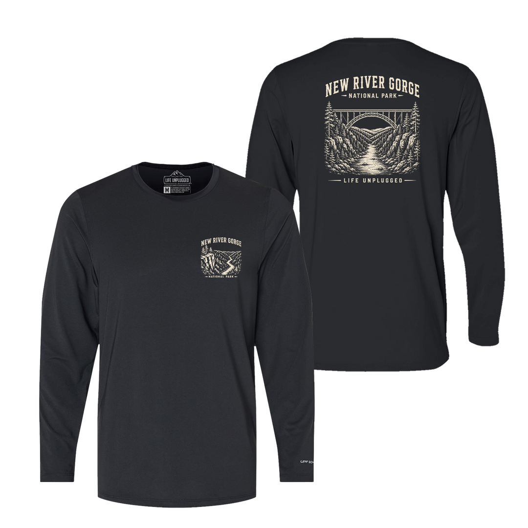 NEW RIVER GORGE NATIONAL PARK Performance Long Sleeve with UPF 50+