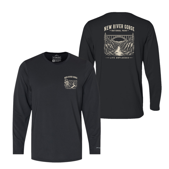 NEW RIVER GORGE NATIONAL PARK Performance Long Sleeve with UPF 50+