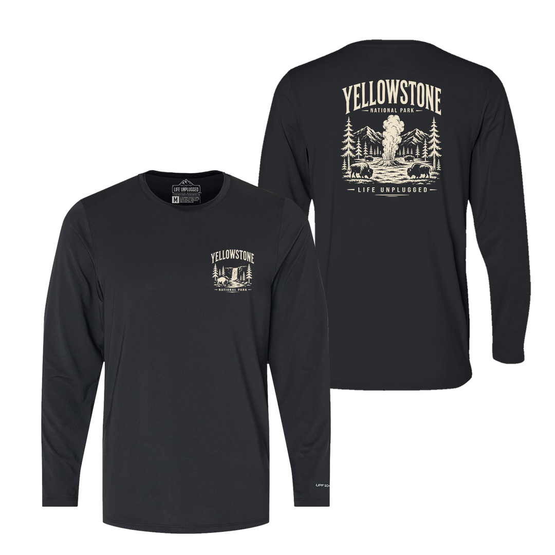 YELLOWSTONE NATIONAL PARK Performance Long Sleeve with UPF 50+