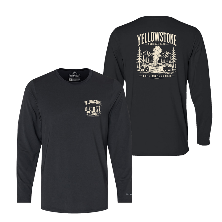 YELLOWSTONE NATIONAL PARK Performance Long Sleeve with UPF 50+