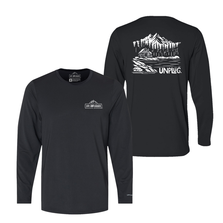 Cabin In the woods Performance Long Sleeve with UPF 50+