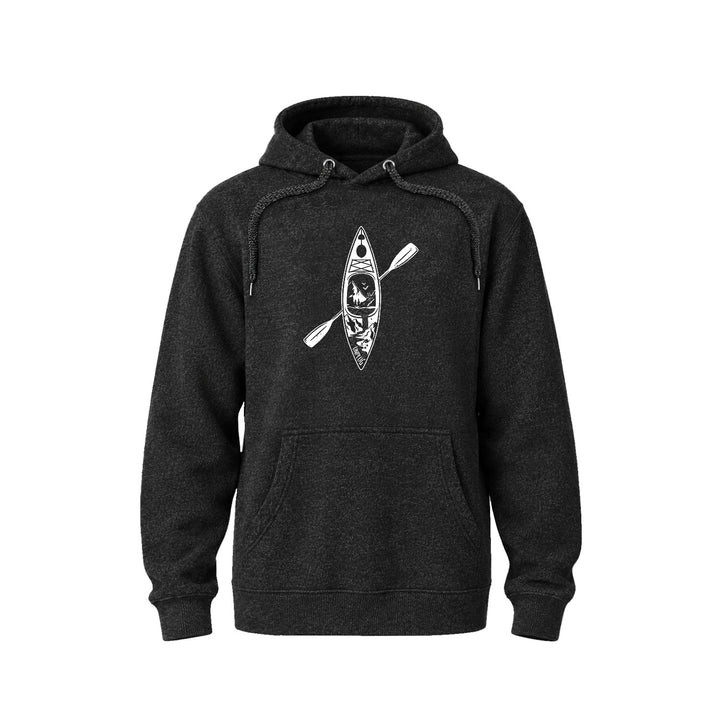 KAYAK MOUNTAIN SCENE Nantucket Super Soft Sweater Hoodie