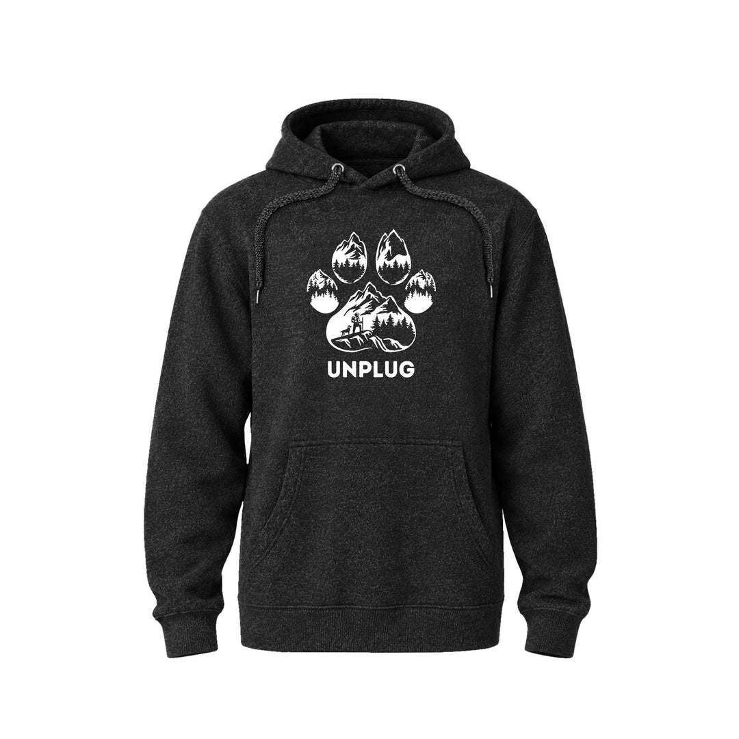 PAW PRINT MOUNTAIN SCENE Nantucket Super Soft Sweater Hoodie