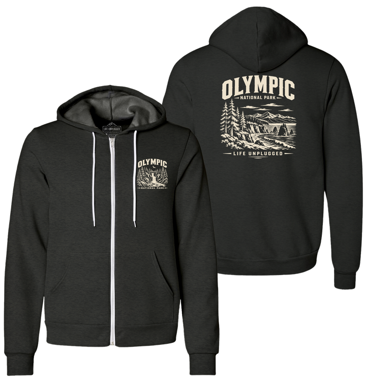 OLYMPIC NATIONAL PARK Supersoft Midweight Zip Up Hoodie