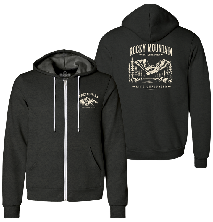 ROCKY MOUNTAIN NATIONAL PARK Supersoft Midweight Zip Up Hoodie