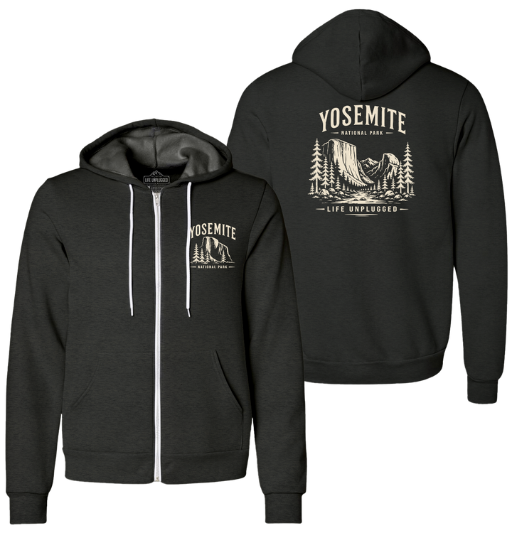 YOSEMITE NATIONAL PARK Supersoft Midweight Zip Up Hoodie