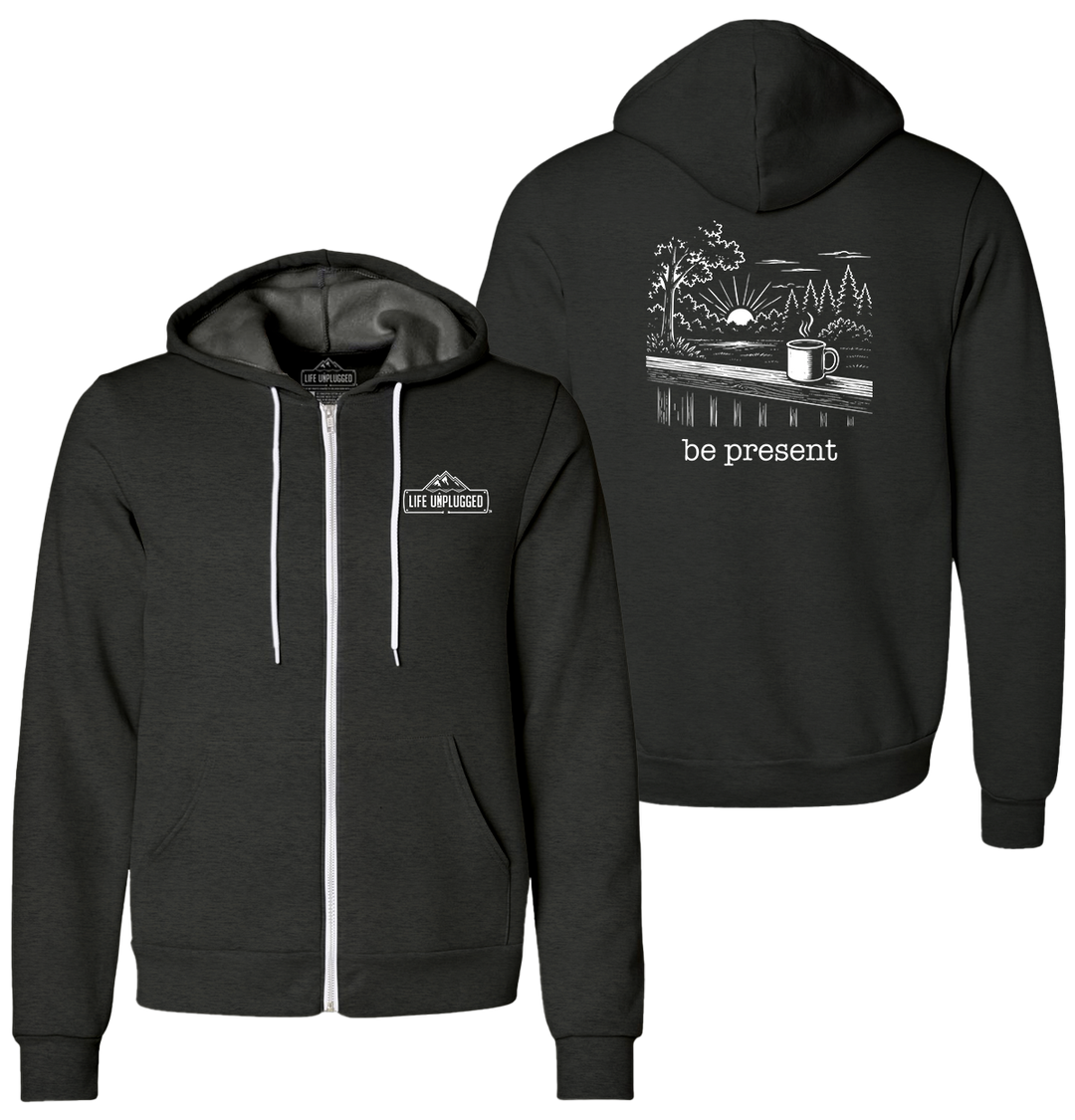 BACK PORCH COFFEE Supersoft Midweight Zip Up Hoodie