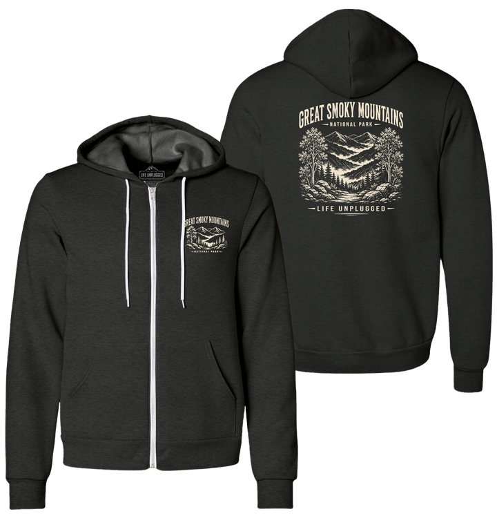 GREAT SMOKY MOUNTAINS NATIONAL PARK Supersoft Midweight Zip Up Hoodie