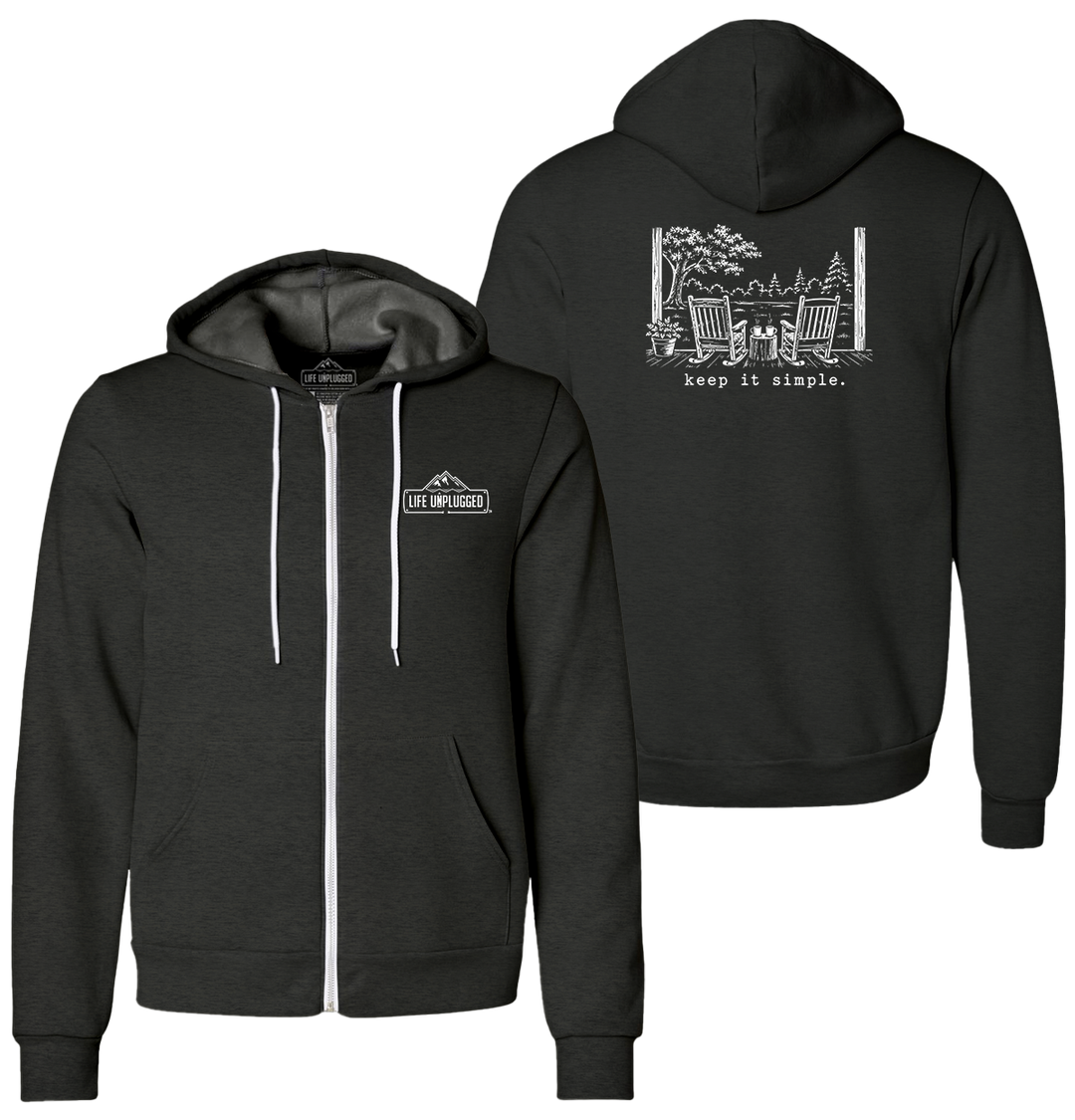 KEEP IT SIMPLE. Supersoft Midweight Zip Up Hoodie