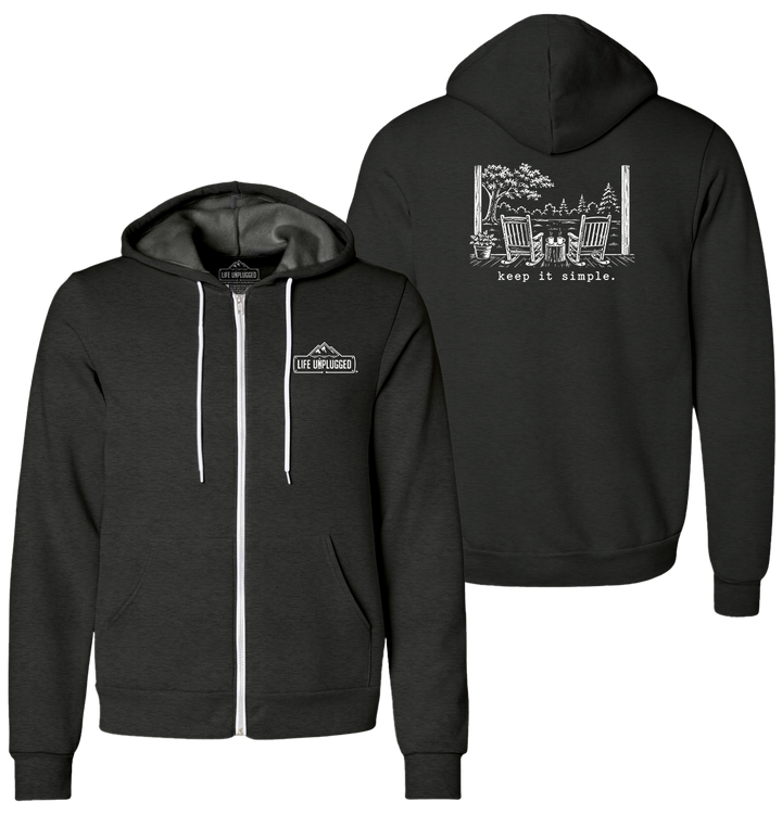 KEEP IT SIMPLE. Supersoft Midweight Zip Up Hoodie