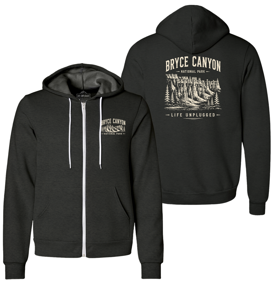 BRYCE CANYON NATIONAL PARK Supersoft Midweight Zip Up Hoodie