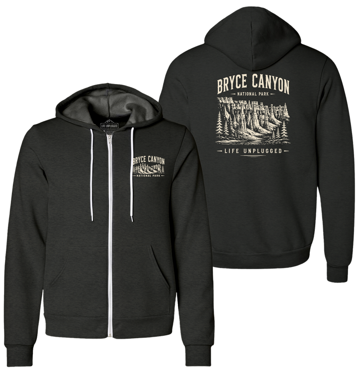 BRYCE CANYON NATIONAL PARK Supersoft Midweight Zip Up Hoodie