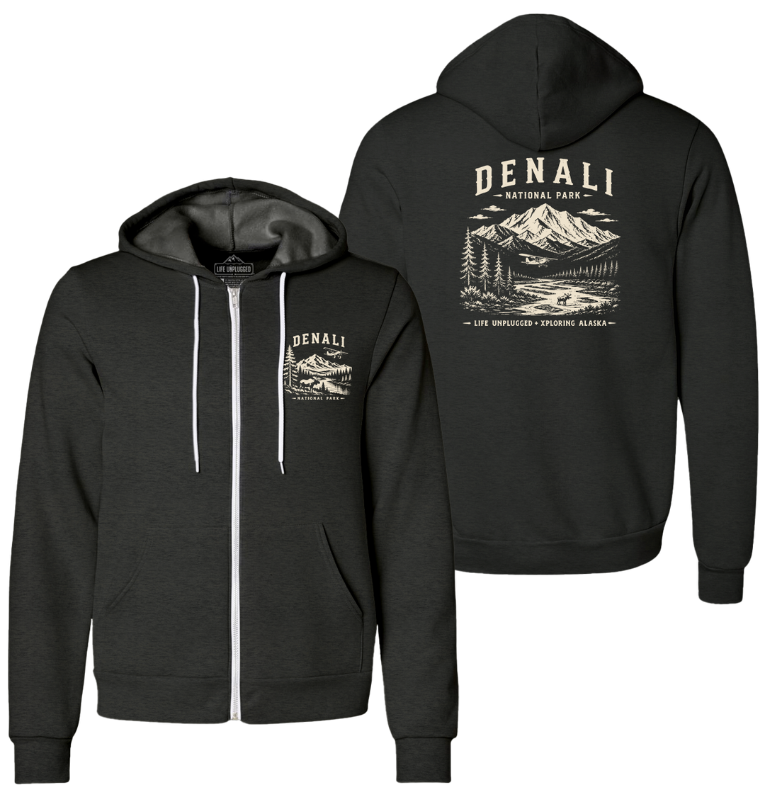 DENALI NATIONAL PARK Supersoft Midweight Zip Up Hoodie