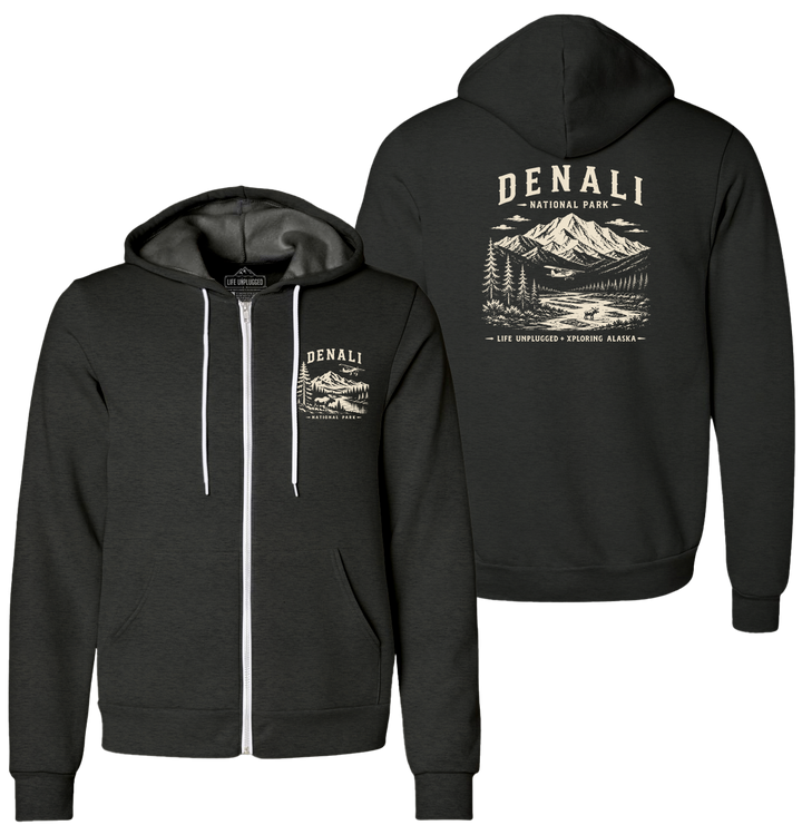 DENALI NATIONAL PARK Supersoft Midweight Zip Up Hoodie