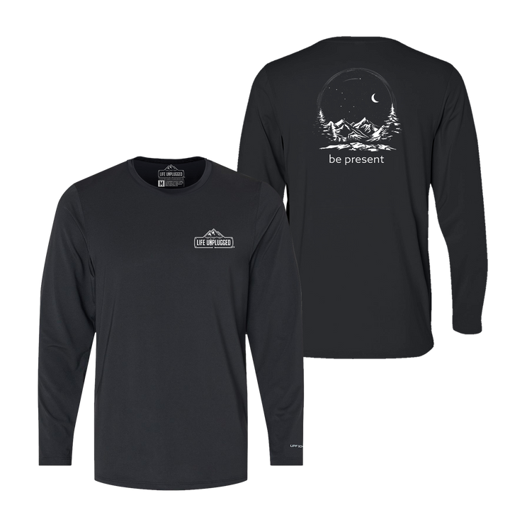 Starry Night Sky Performance Long Sleeve with UPF 50+