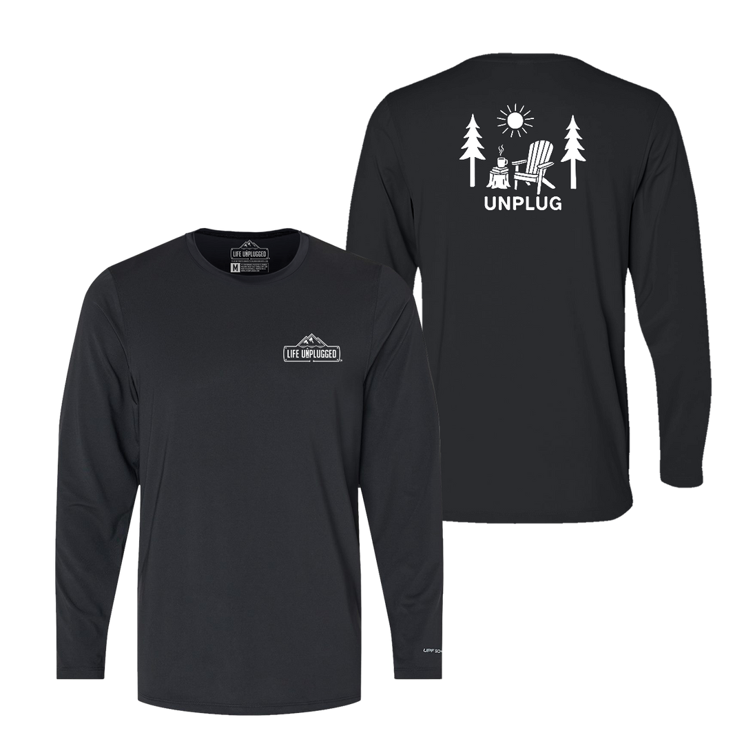 READING IN THE WOODS Performance Long Sleeve with UPF 50+
