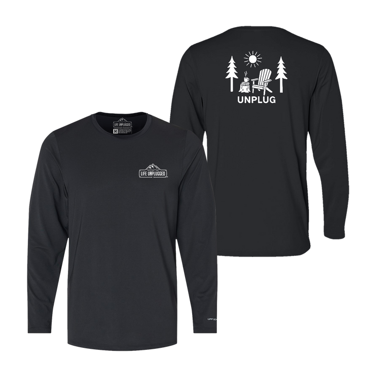 READING IN THE WOODS Performance Long Sleeve with UPF 50+
