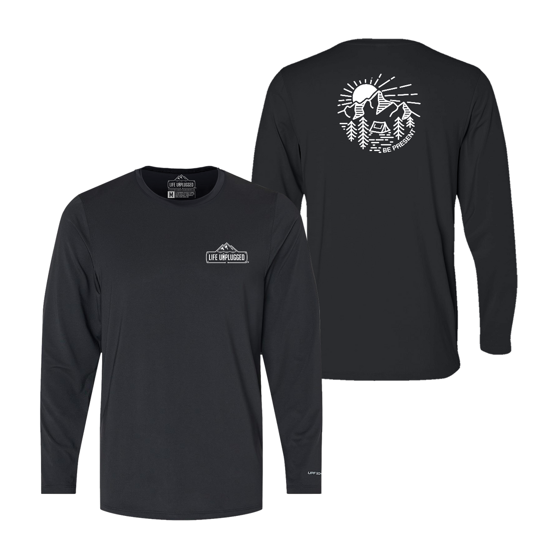 Mountain Sunset Performance Long Sleeve with UPF 50+