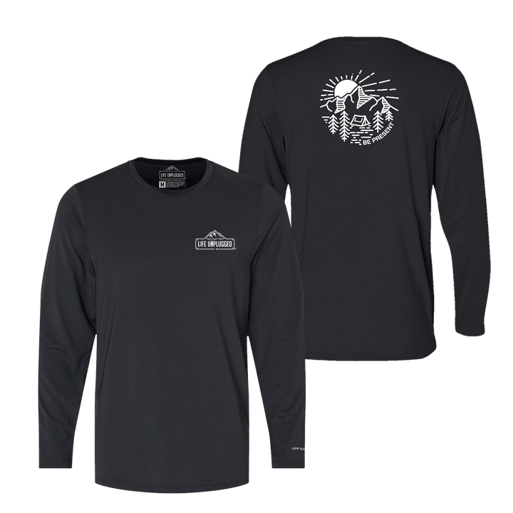 Mountain Sunset Performance Long Sleeve with UPF 50+