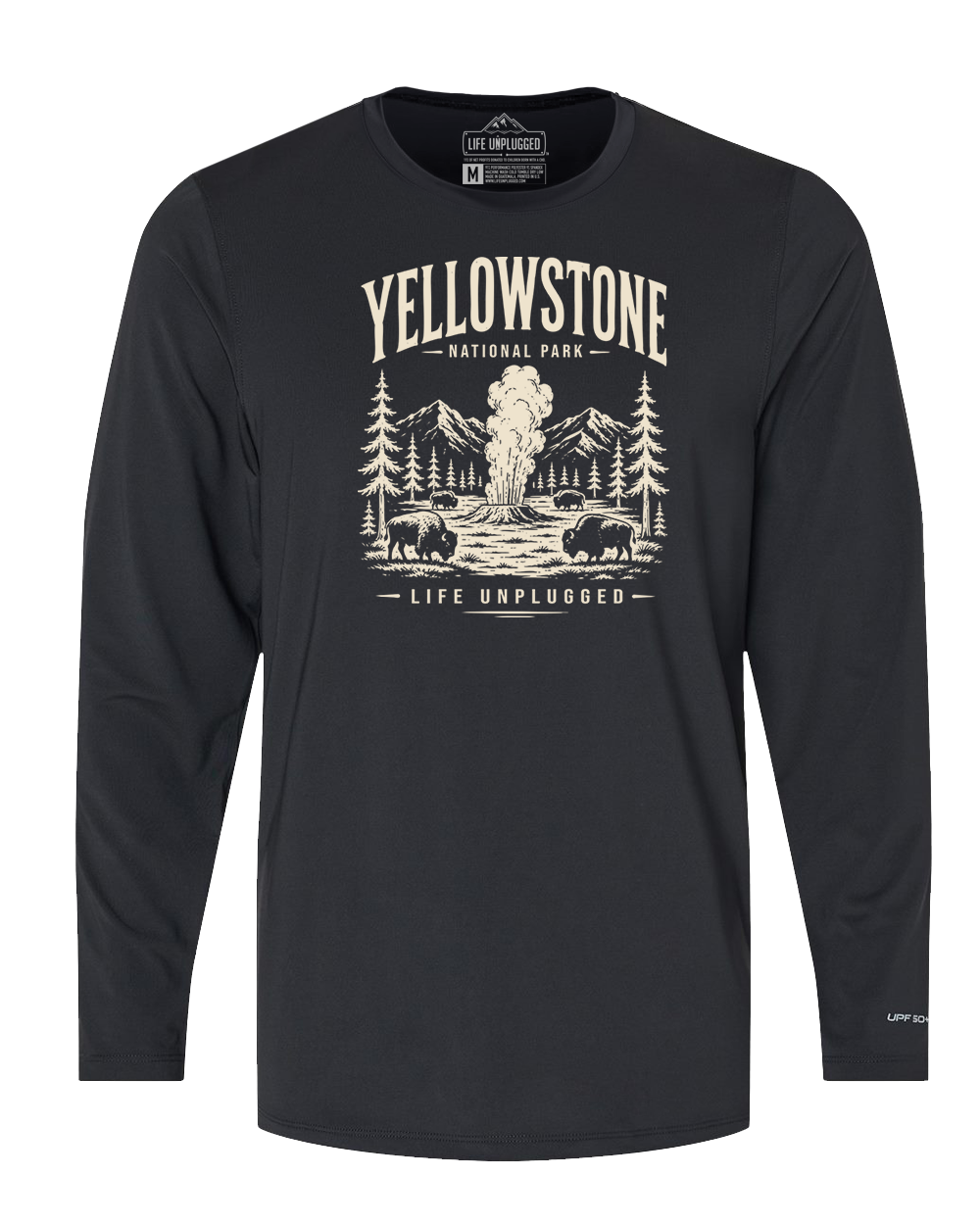 YELLOWSTONE NATIONAL PARK Performance Long Sleeve with UPF 50+