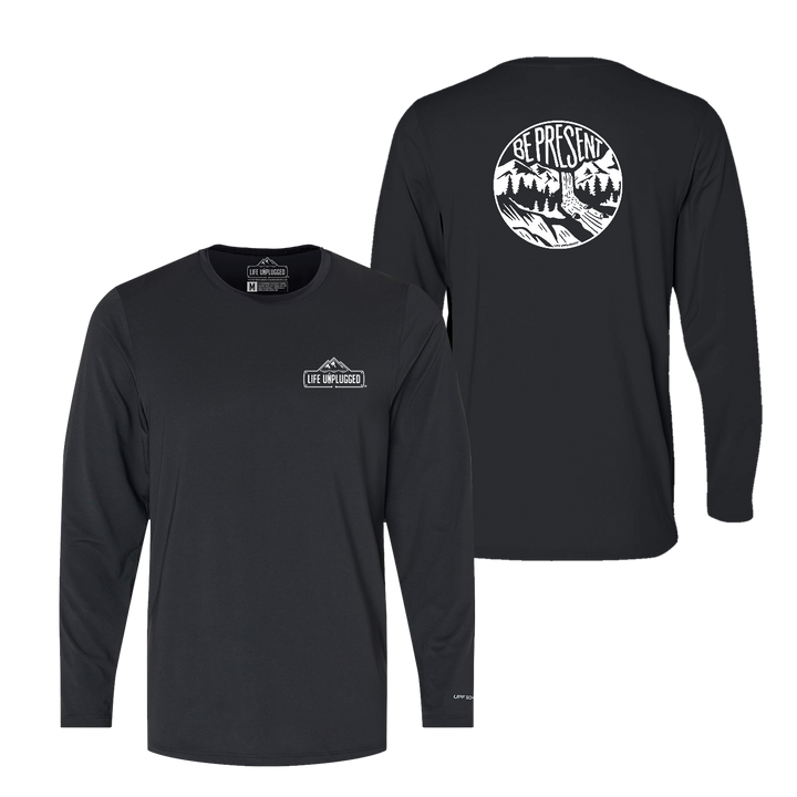 Be Present Waterfall Performance Long Sleeve with UPF 50+