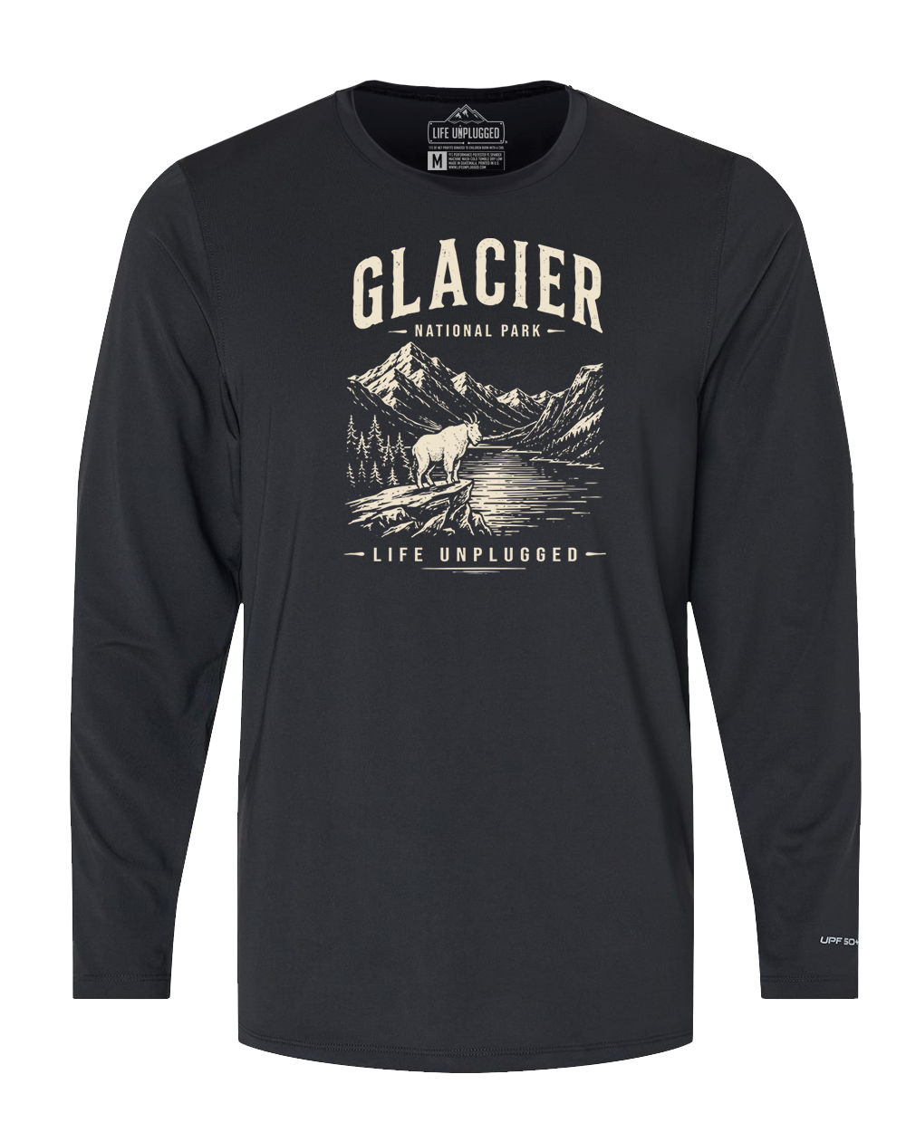 GLACIER NATIONAL PARK Performance Long Sleeve with UPF 50+