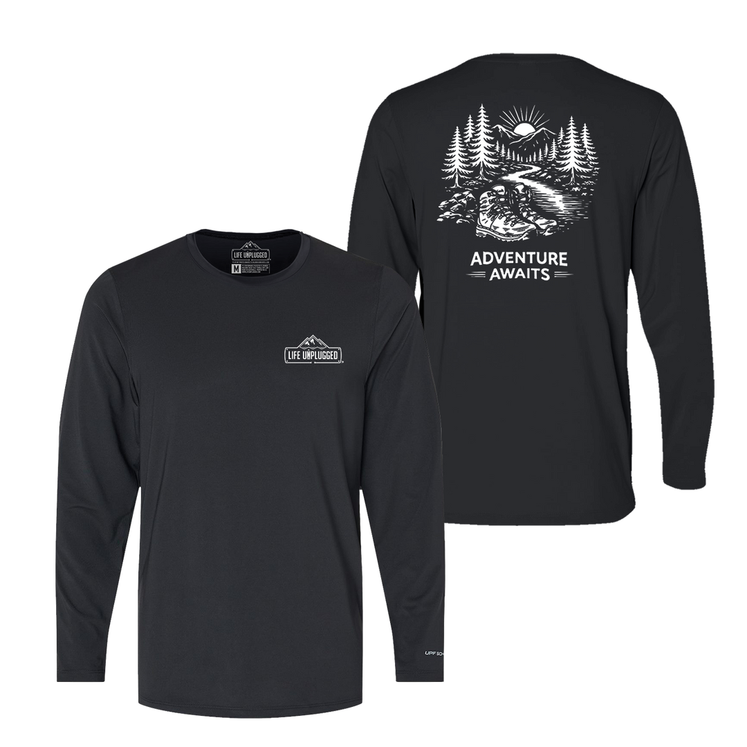 ADVENTURE AWAITS Performance Long Sleeve with UPF 50+