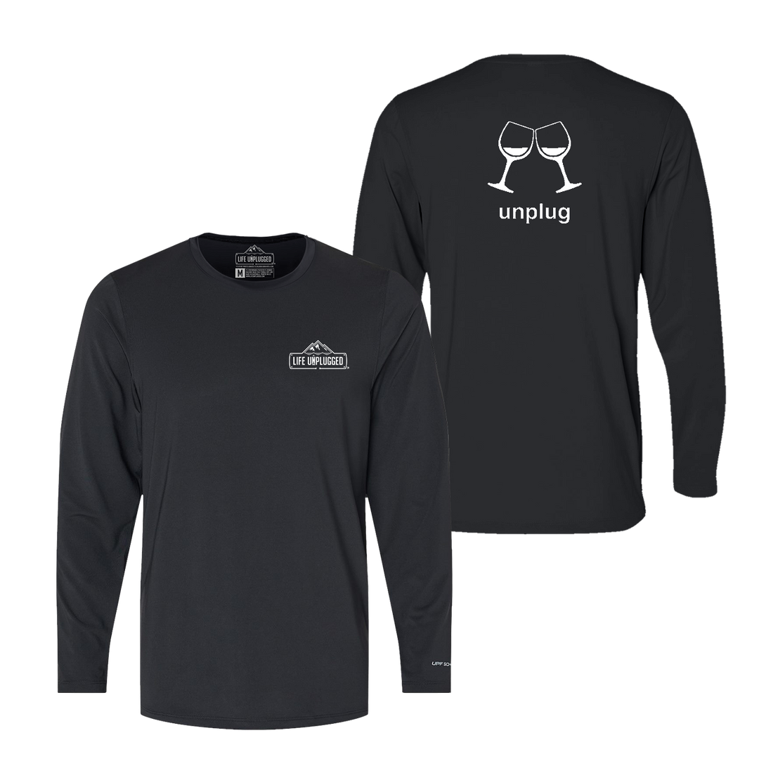 Wine Glass Performance Long Sleeve with UPF 50+