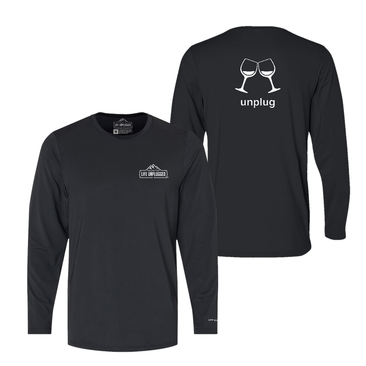 Wine Glass Performance Long Sleeve with UPF 50+