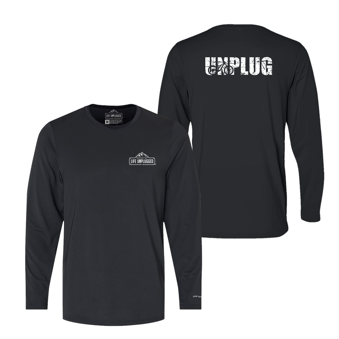 Unplug Mountain Bike Silhouette Performance Long Sleeve with UPF 50+