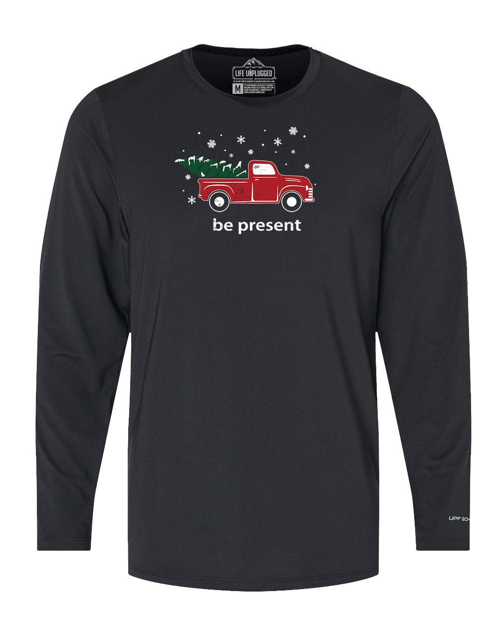 Christmas Tree Truck Performance Long Sleeve with UPF 50+