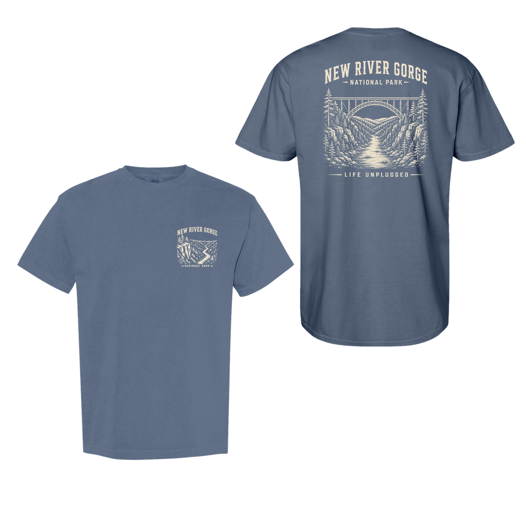 NEW RIVER GORGE NATIONAL PARK Cotton T-Shirt powered by Comfort Colors®