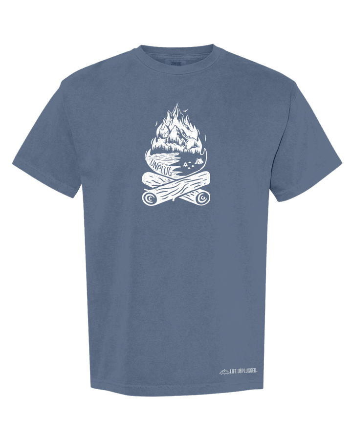 CAMPFIRE MOUNTAIN SCENE Cotton T-Shirt powered by Comfort Colors®