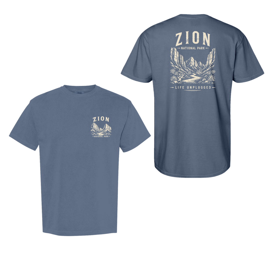 ZION NATIONAL PARK Cotton T-Shirt powered by Comfort Colors®