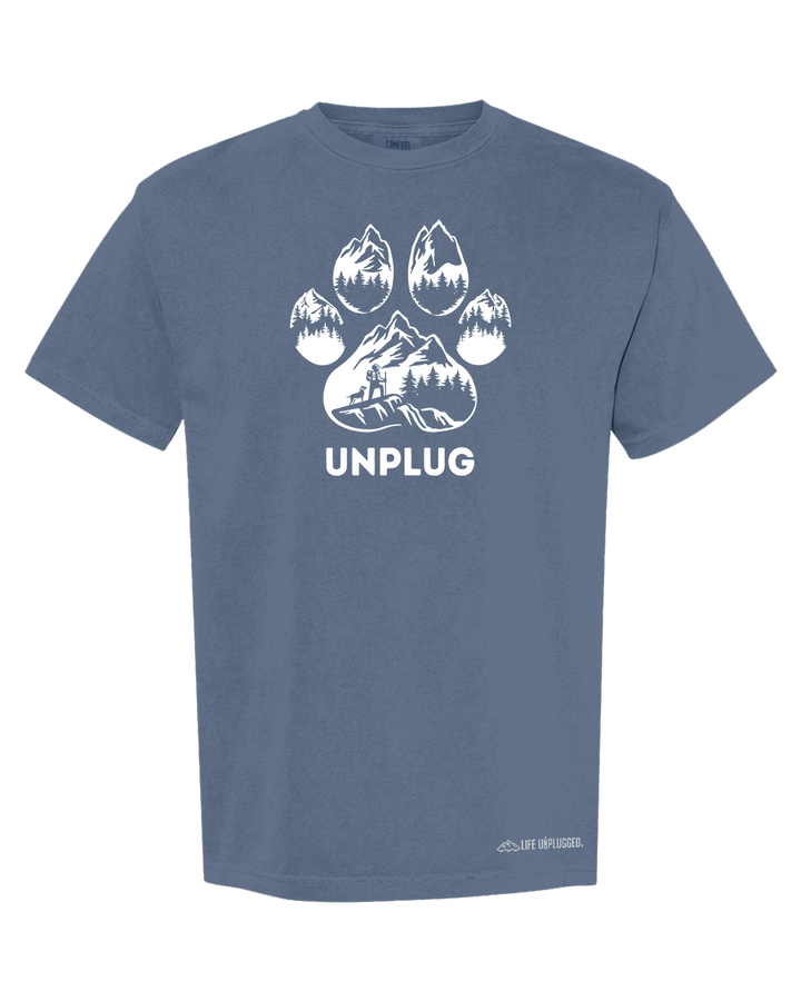 PAW PRINT MOUNTAIN SCENE Cotton T-Shirt powered by Comfort Colors®