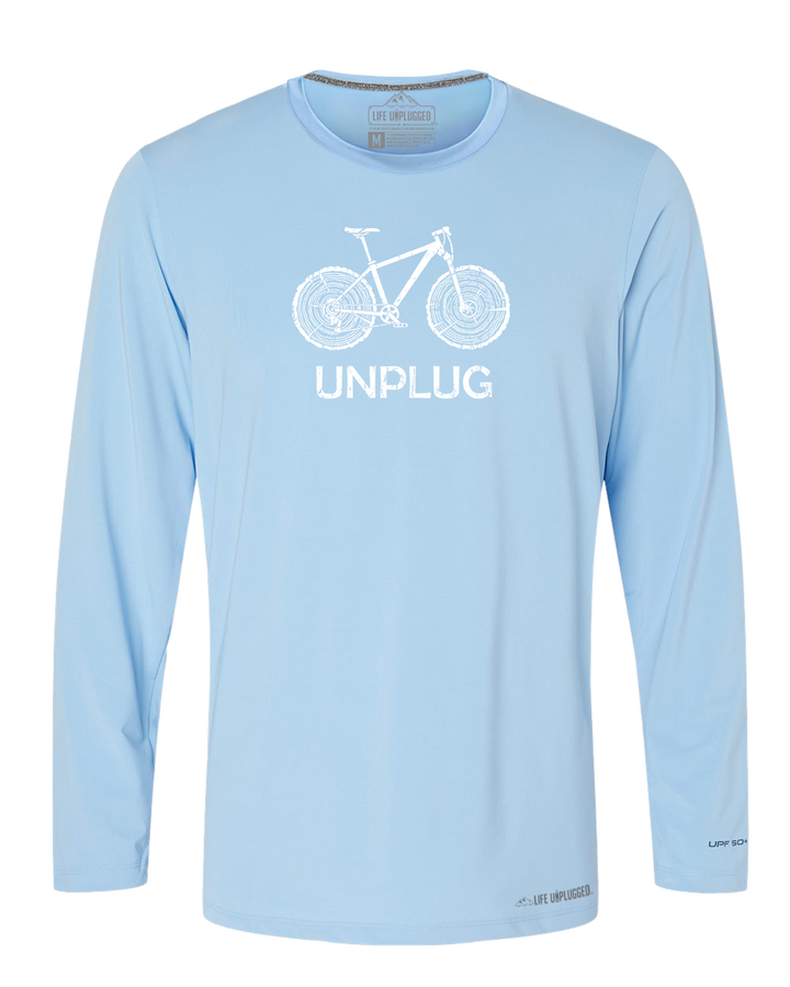 MOUNTAIN BIKE TREE STUMPS Poly/Spandex High Performance Long Sleeve with UPF 50+