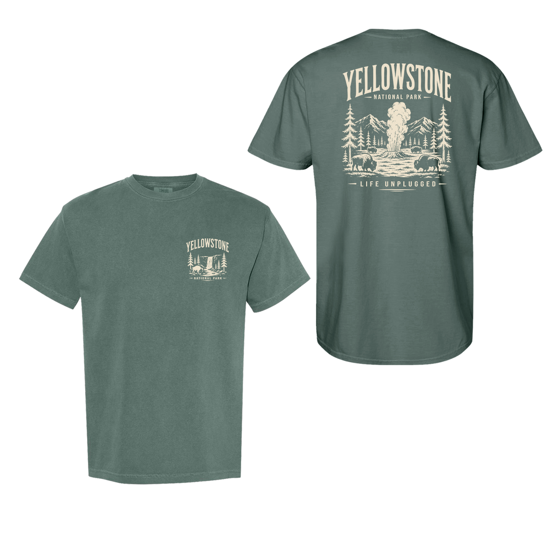 YELLOWSTONE NATIONAL PARK Cotton T-Shirt powered by Comfort Colors®