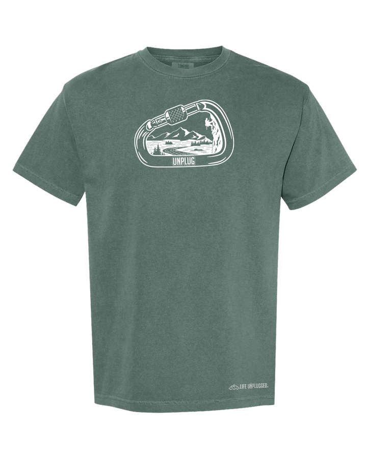 ROCK CLIMBING MOUNTAIN SCENE Cotton T-Shirt powered by Comfort Colors®