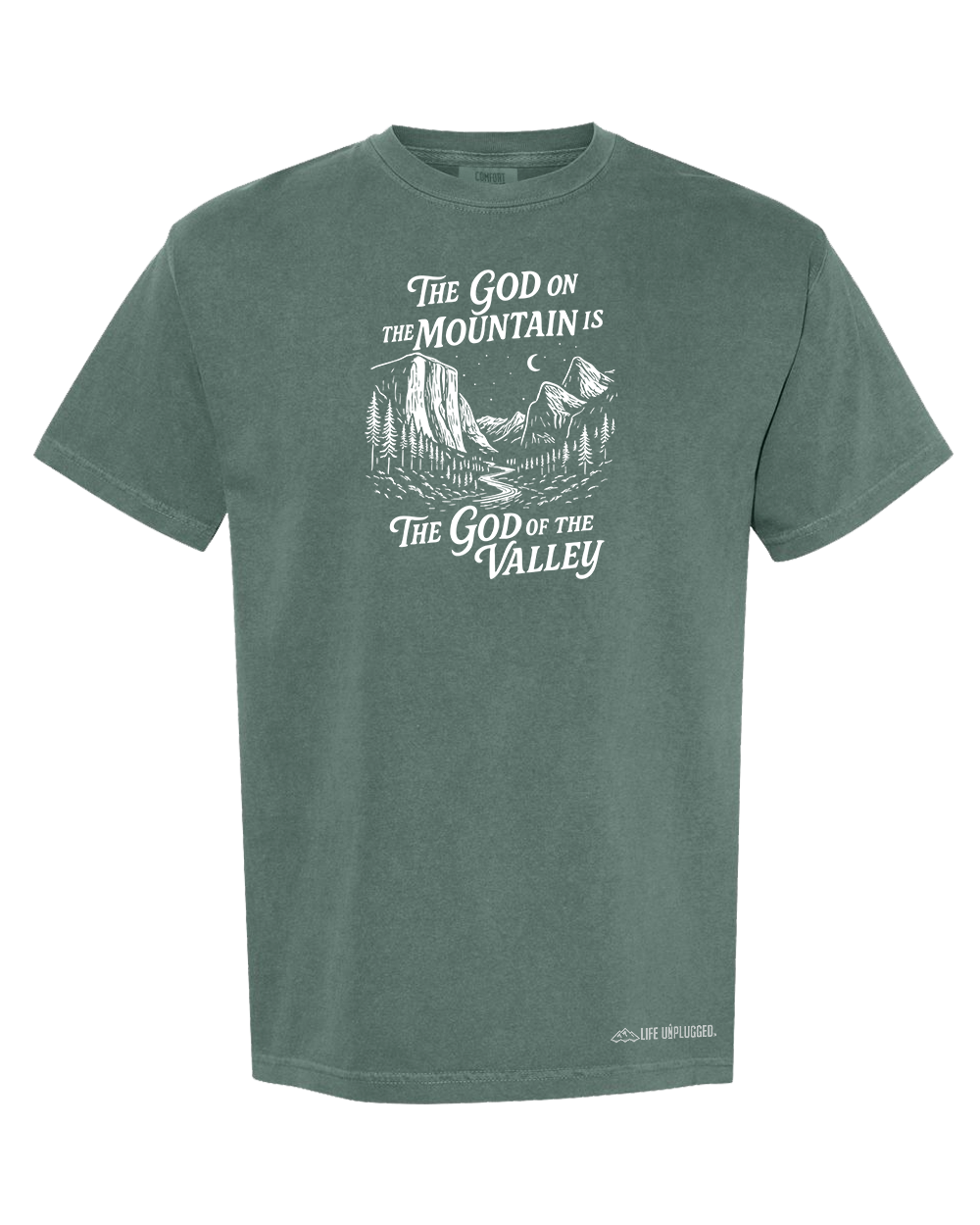 GOD ON THE MOUNTAIN Cotton T-Shirt powered by Comfort Colors®