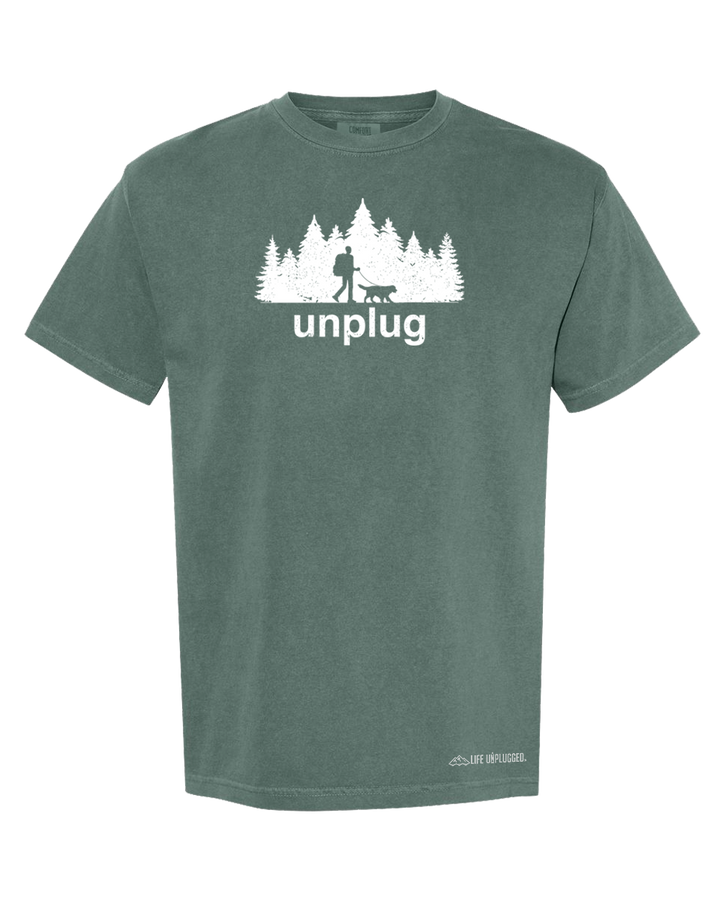 DOG WALKS IN THE WOODS Cotton T-Shirt powered by Comfort Colors®