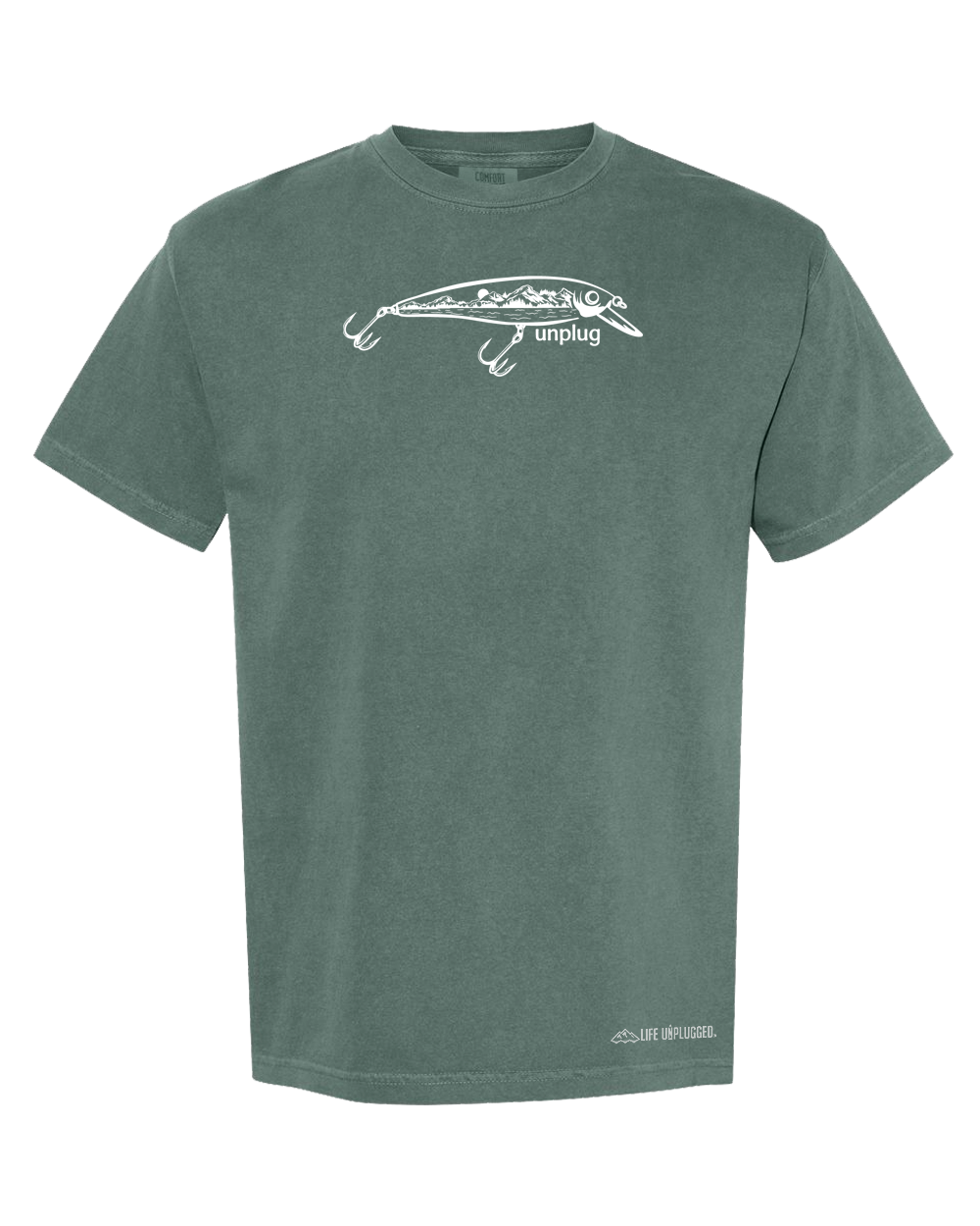 FISHING LURE MOUNTAIN SCENE Cotton T-Shirt powered by Comfort Colors®