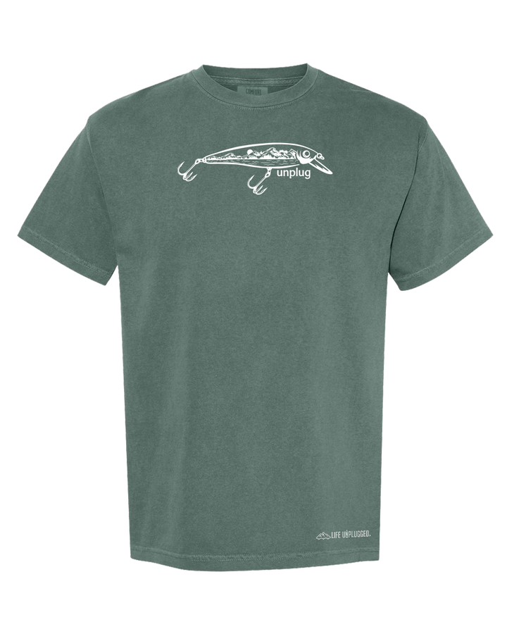 FISHING LURE MOUNTAIN SCENE Cotton T-Shirt powered by Comfort Colors®
