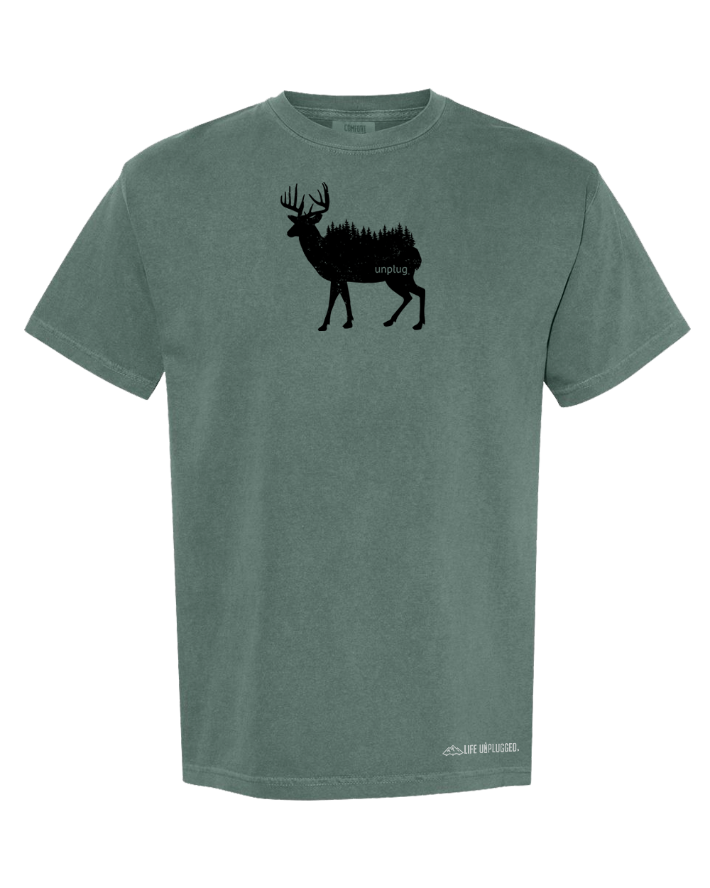DEER IN THE TREES Cotton T-Shirt powered by Comfort Colors®
